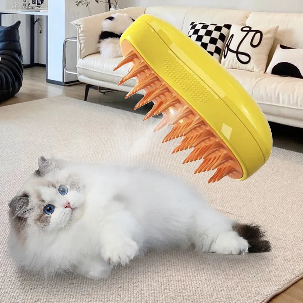 Steam Pet Grooming Brush