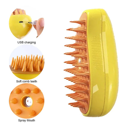 Steam Pet Grooming Brush