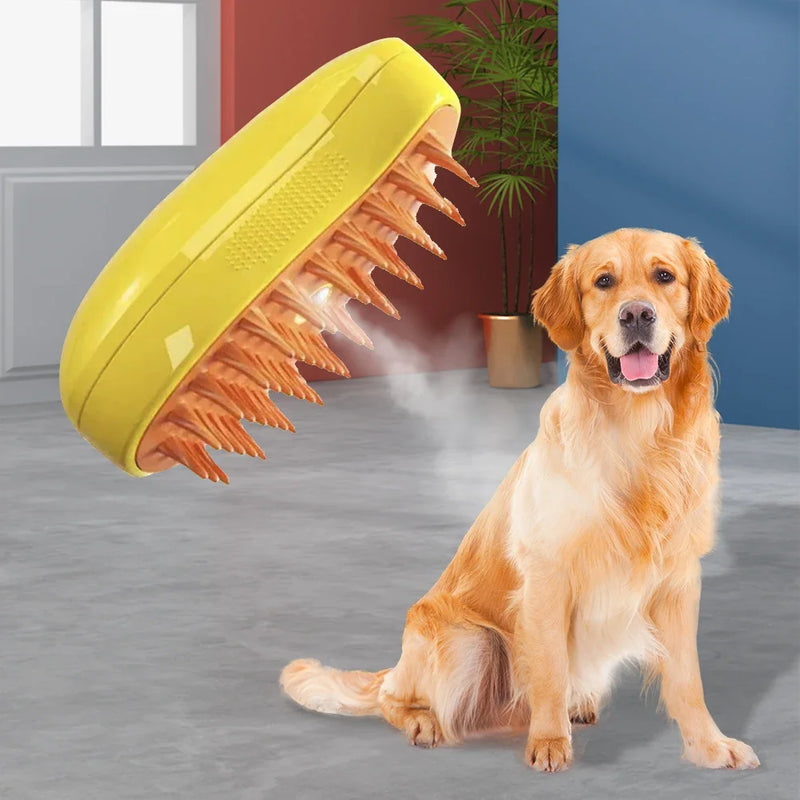 Steam Pet Grooming Brush