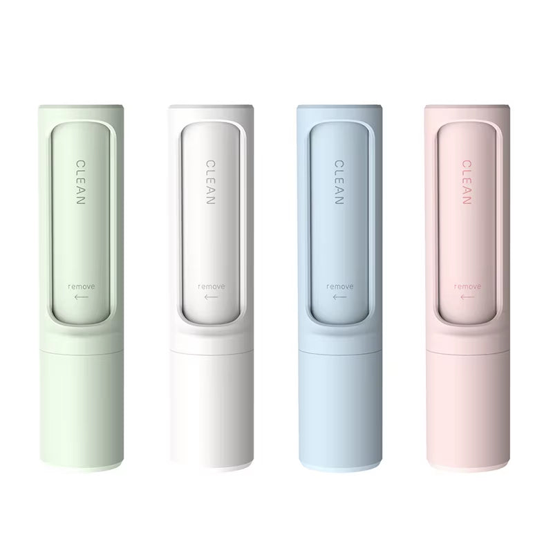 2-1 Reusable Pet Hair Remover Brush Lint Roller Self Cleaning Cat Dog Fur Hair Dust Removal Brush for Clothes Portable Effective